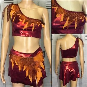 The line up fire pro dancers outfit adult med